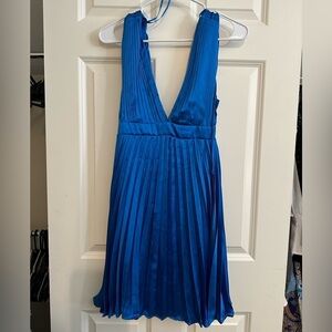 Sincerely Jules Blue Pleated Dress